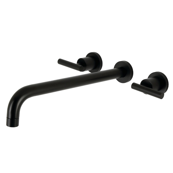 Kingston Brass KS8040CML Wall Mount Tub Faucet, Matte Black KS8040CML - main
